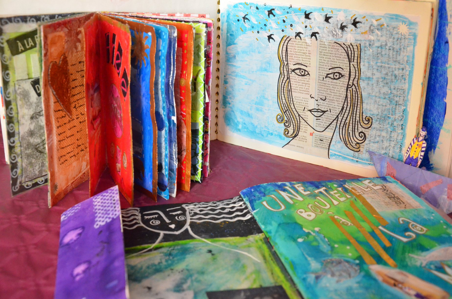 Atelier Art Journal avec WAOUH ateliers créatifs